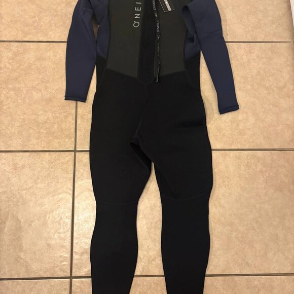 NWT O'Neill Reactor-2 3/2mm Back Zip Wetsuit Men's XLS Black/Slate - Picture 3 of 7